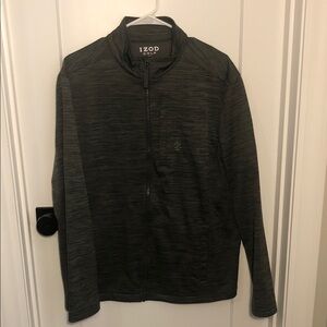 Izod Golf Light Charcoal Full-Zip Jacket